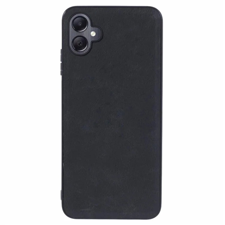 For Samsung Galaxy A05 4G Slim Case Retro Texture Leather Covered Phone Case