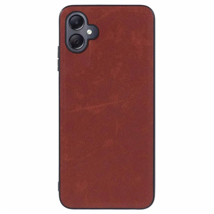 For Samsung Galaxy A05 4G Slim Case Retro Texture Leather Covered Phone Case