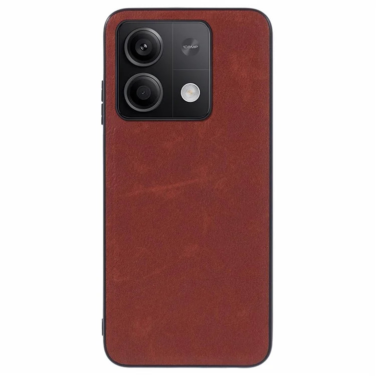 For Xiaomi Redmi Note 13 4G Shockproof Case Retro Texture PU+TPU+PC Phone Case