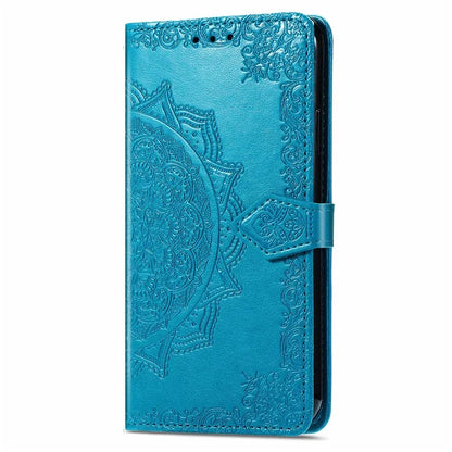 For Xiaomi Redmi Note 13 Pro 4G Magnetic Phone Case Embossed Mandala Floral Card Slots Cover