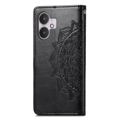 For Xiaomi Redmi 13C 5G Phone Case Mandala Floral Imprinted Card Slots Leather Flip Cover