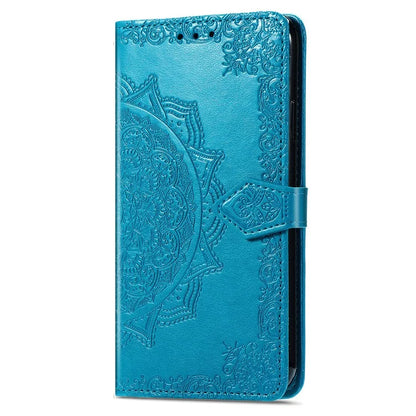 For Xiaomi Redmi 13C 5G Phone Case Mandala Floral Imprinted Card Slots Leather Flip Cover