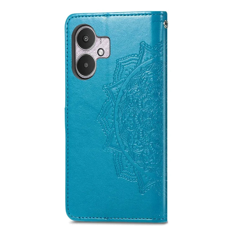 For Xiaomi Redmi 13C 5G Phone Case Mandala Floral Imprinted Card Slots Leather Flip Cover