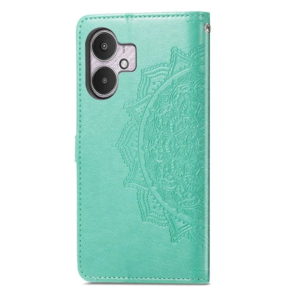 For Xiaomi Redmi 13C 5G Phone Case Mandala Floral Imprinted Card Slots Leather Flip Cover