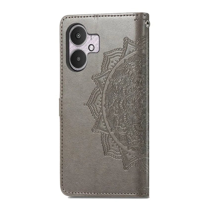 For Xiaomi Redmi 13C 5G Phone Case Mandala Floral Imprinted Card Slots Leather Flip Cover