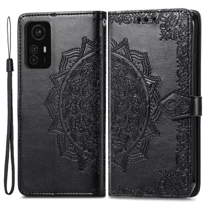 For Xiaomi Redmi Note 12S 4G Wallet Case Anti-Scratch Leather Emboss Phone Cover with Stand