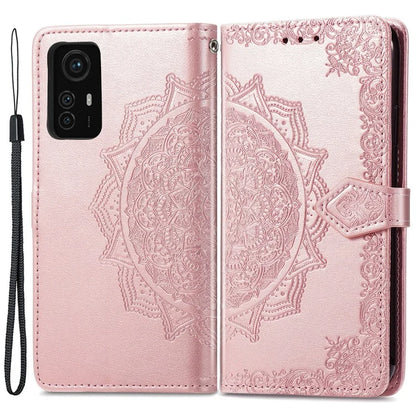 For Xiaomi Redmi Note 12S 4G Wallet Case Anti-Scratch Leather Emboss Phone Cover with Stand