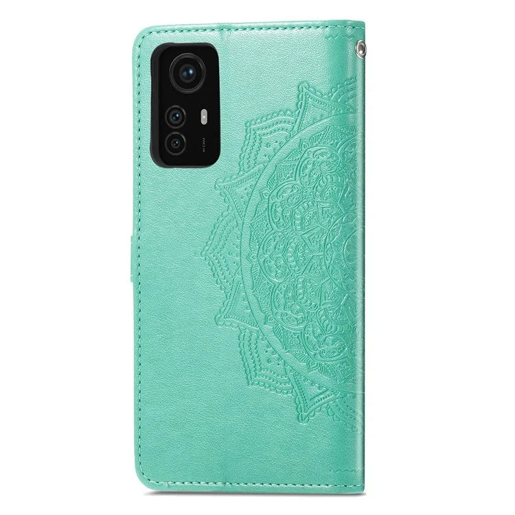For Xiaomi Redmi Note 12S 4G Wallet Case Anti-Scratch Leather Emboss Phone Cover with Stand