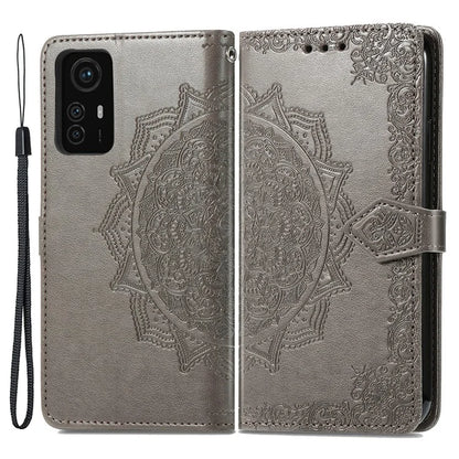 For Xiaomi Redmi Note 12S 4G Wallet Case Anti-Scratch Leather Emboss Phone Cover with Stand