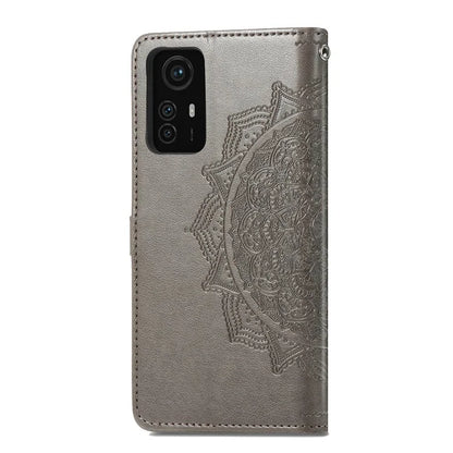 For Xiaomi Redmi Note 12S 4G Wallet Case Anti-Scratch Leather Emboss Phone Cover with Stand