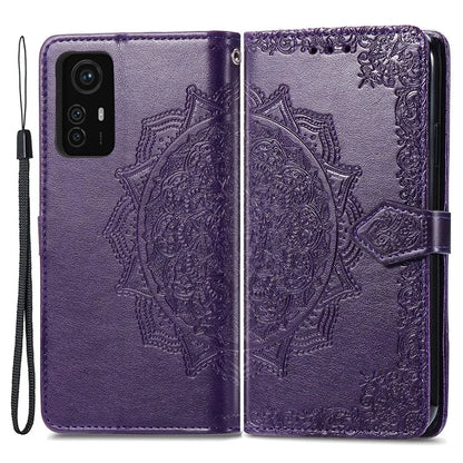 For Xiaomi Redmi Note 12S 4G Wallet Case Anti-Scratch Leather Emboss Phone Cover with Stand