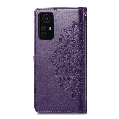 For Xiaomi Redmi Note 12S 4G Wallet Case Anti-Scratch Leather Emboss Phone Cover with Stand