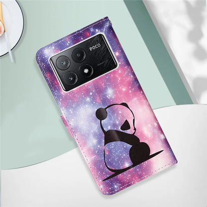 YB Pattern Printing Leather Series-4 for Xiaomi Poco X6 Pro 5G / Redmi K70E 5G Wallet Phone Case