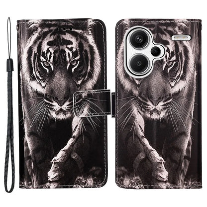 YB Pattern Printing Leather Series-4 for Xiaomi Redmi Note 13 Pro+ 5G Case Wallet Leather Phone Cover