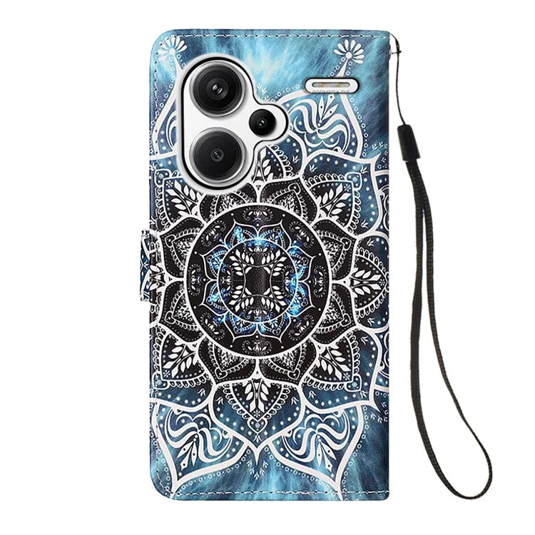 YB Pattern Printing Leather Series-4 for Xiaomi Redmi Note 13 Pro+ 5G Case Wallet Leather Phone Cover
