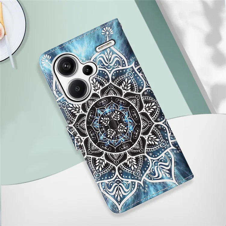 YB Pattern Printing Leather Series-4 for Xiaomi Redmi Note 13 Pro+ 5G Case Wallet Leather Phone Cover
