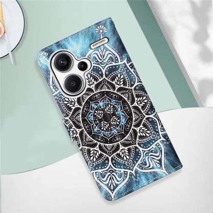 YB Pattern Printing Leather Series-4 for Xiaomi Redmi Note 13 Pro+ 5G Case Wallet Leather Phone Cover