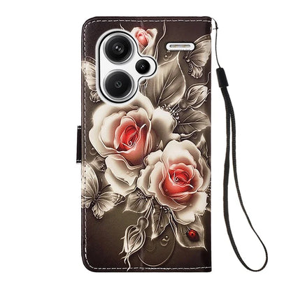 YB Pattern Printing Leather Series-4 for Xiaomi Redmi Note 13 Pro+ 5G Case Wallet Leather Phone Cover