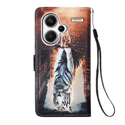 YB Pattern Printing Leather Series-4 for Xiaomi Redmi Note 13 Pro+ 5G Case Wallet Leather Phone Cover
