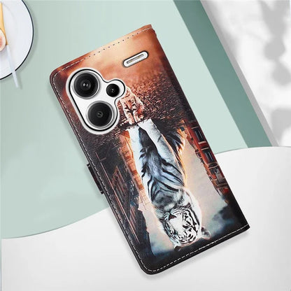 YB Pattern Printing Leather Series-4 for Xiaomi Redmi Note 13 Pro+ 5G Case Wallet Leather Phone Cover