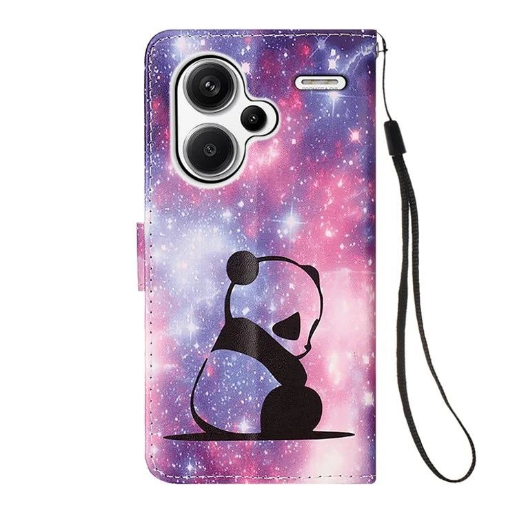 YB Pattern Printing Leather Series-4 for Xiaomi Redmi Note 13 Pro+ 5G Case Wallet Leather Phone Cover