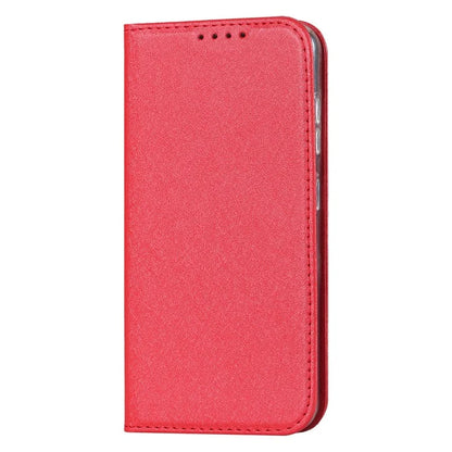 For Samsung Galaxy S23+ Case PU Leather Silk Texture Magnetic Flip Phone Cover