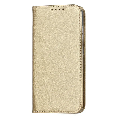 For Samsung Galaxy S23+ Case PU Leather Silk Texture Magnetic Flip Phone Cover