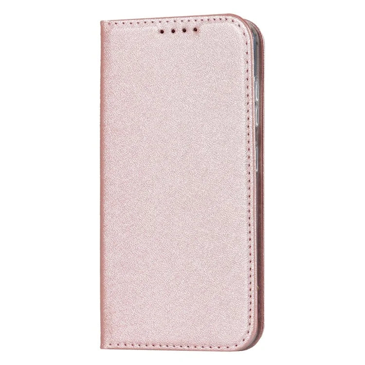 For Samsung Galaxy S23+ Case PU Leather Silk Texture Magnetic Flip Phone Cover