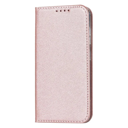 For Samsung Galaxy S23+ Case PU Leather Silk Texture Magnetic Flip Phone Cover