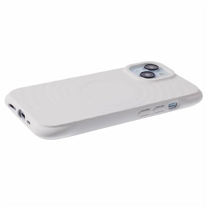 For iPhone 15 Plus Case Fiber Lining Rubberized TPU Phone Cover Compatible with MagSafe