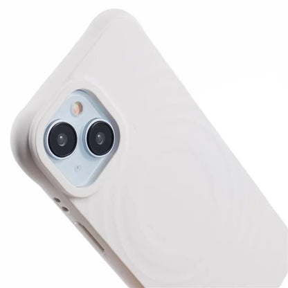 For iPhone 15 Plus Case Fiber Lining Rubberized TPU Phone Cover Compatible with MagSafe