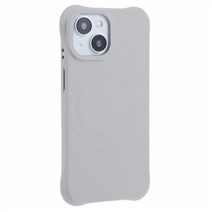 For iPhone 15 Plus Case Fiber Lining Rubberized TPU Phone Cover Compatible with MagSafe