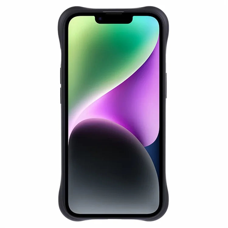 For iPhone 14  Magnetic Case Fiber Lining Drop-proof Soft TPU Phone Cover