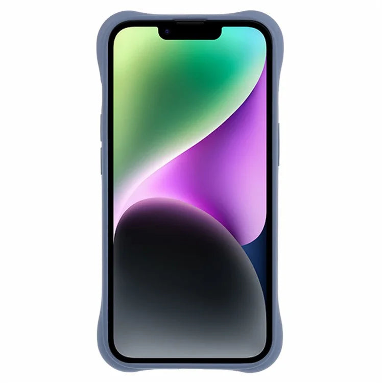 For iPhone 14  Magnetic Case Fiber Lining Drop-proof Soft TPU Phone Cover