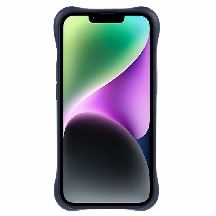 For iPhone 14  Magnetic Case Fiber Lining Drop-proof Soft TPU Phone Cover