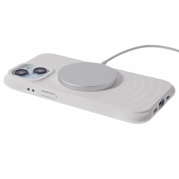 For iPhone 13 Case Compatible with MagSafe Fiber Lining Phone TPU Cover