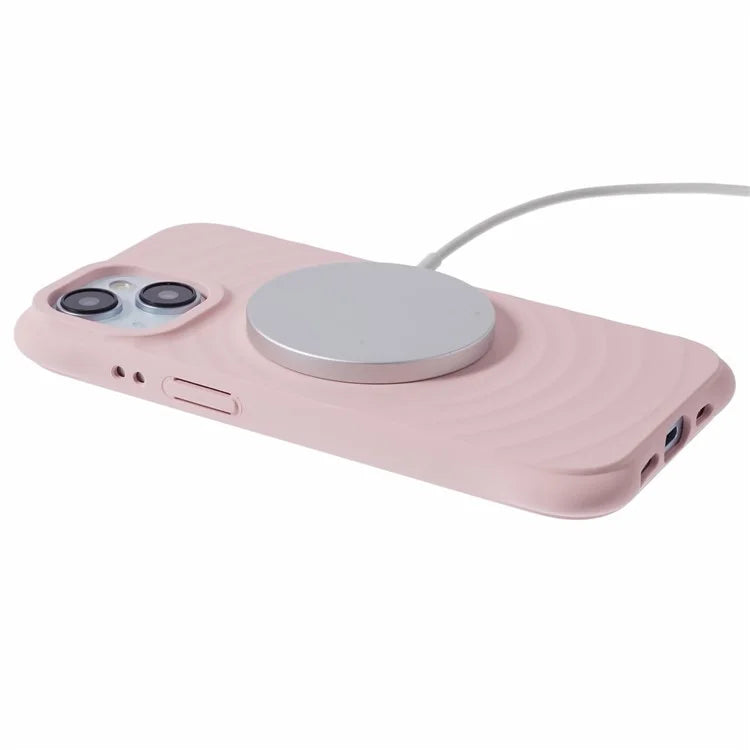 For iPhone 13 Case Compatible with MagSafe Fiber Lining Phone TPU Cover
