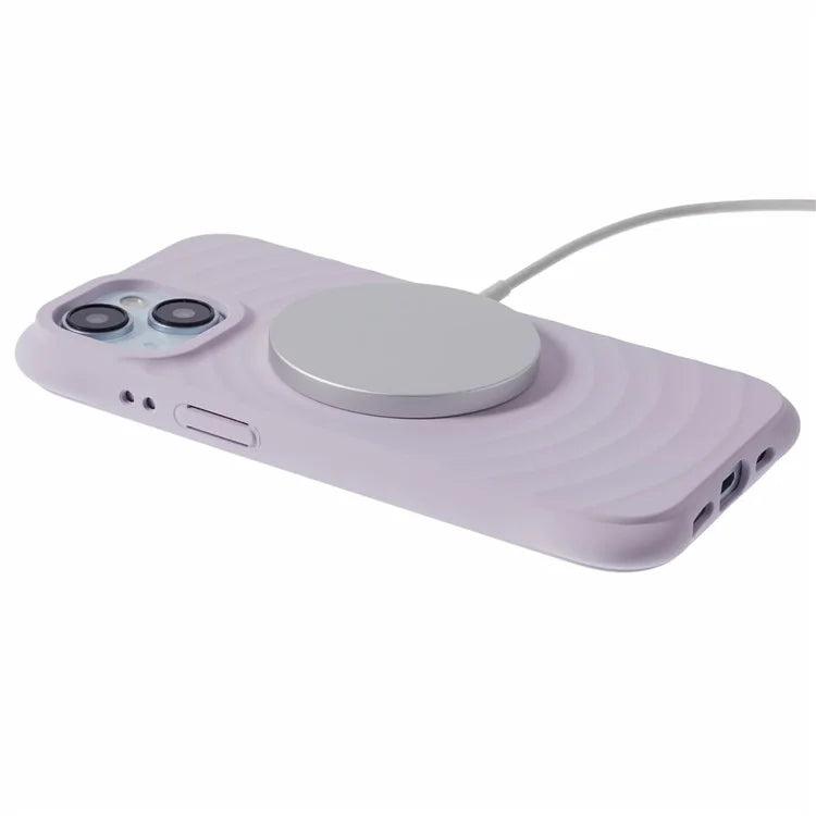 For iPhone 13 Case Compatible with MagSafe Fiber Lining Phone TPU Cover