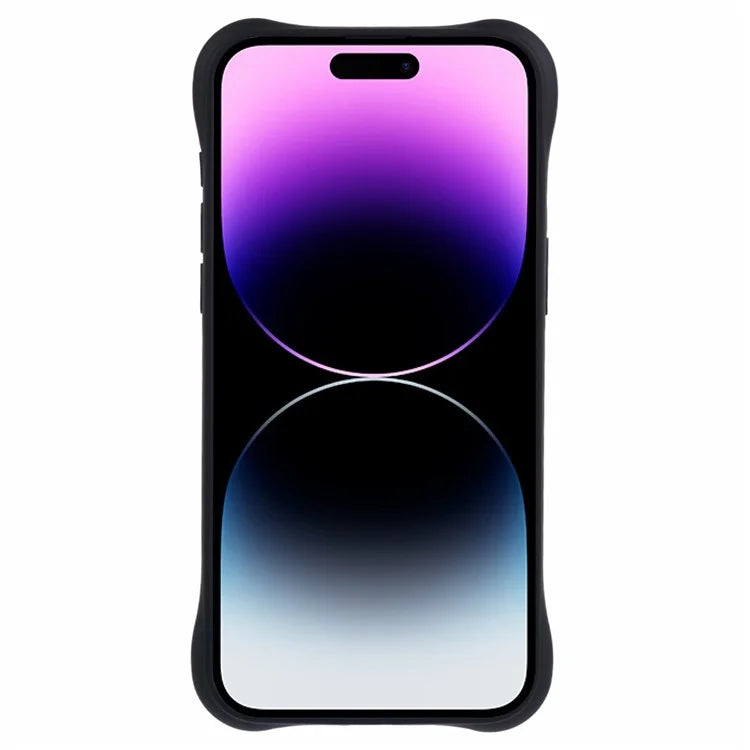 For iPhone 14 Pro Max TPU Case Fiber Lining Magnetic Absorption Phone Cover