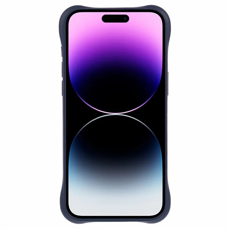 For iPhone 14 Pro Magntic Case Fiber Lining Rubberized TPU Back Cover Drop Protection