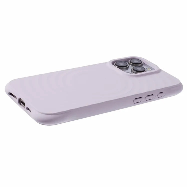 For iPhone 13 Pro Max TPU Case Compatible with MagSafe Fiber Lining Protective Cover
