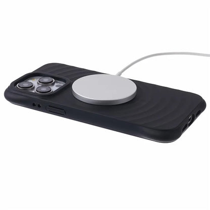 For iPhone 13 Pro Max TPU Case Compatible with MagSafe Fiber Lining Protective Cover