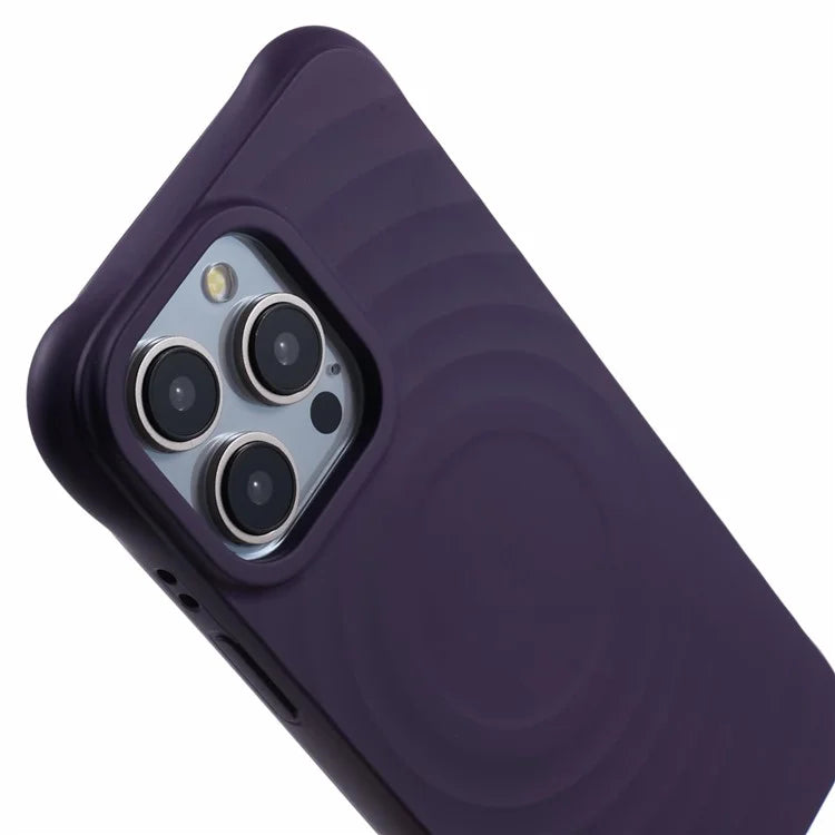 For iPhone 13 Pro Max TPU Case Compatible with MagSafe Fiber Lining Protective Cover