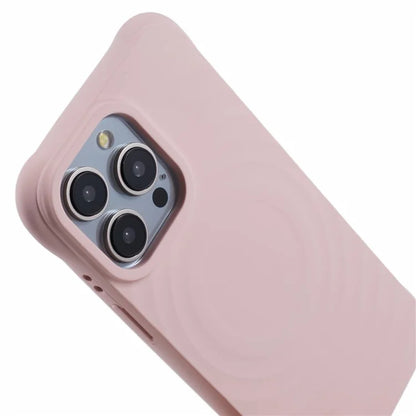 For iPhone 13 Pro Max TPU Case Compatible with MagSafe Fiber Lining Protective Cover