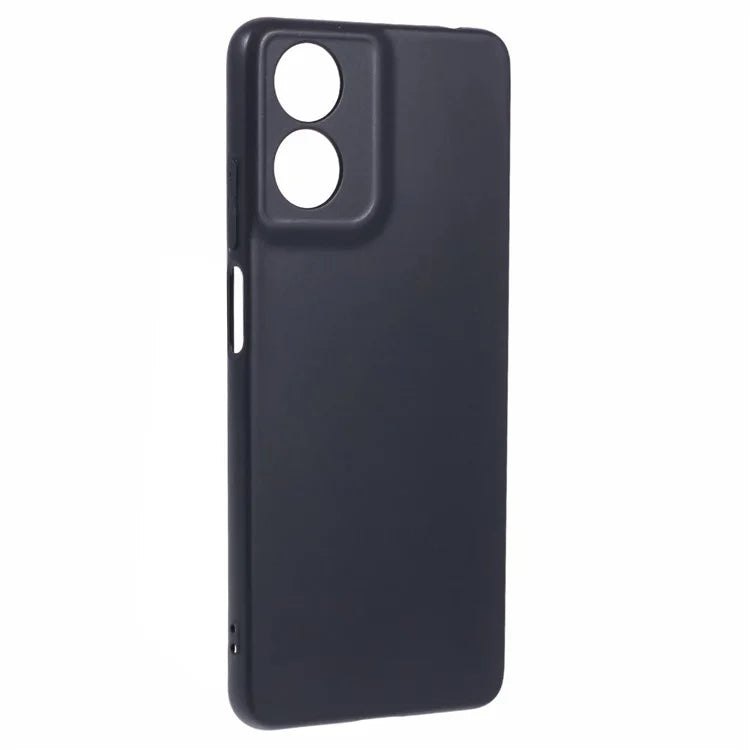 Black Phone Case for Motorola Moto G04 4G Glossy Flexible TPU Phone Cover Shell