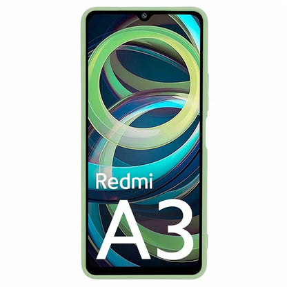 For Xiaomi Redmi A3 Case Fiber Lining Rubberized TPU Cover (Precise Lens Cutout)