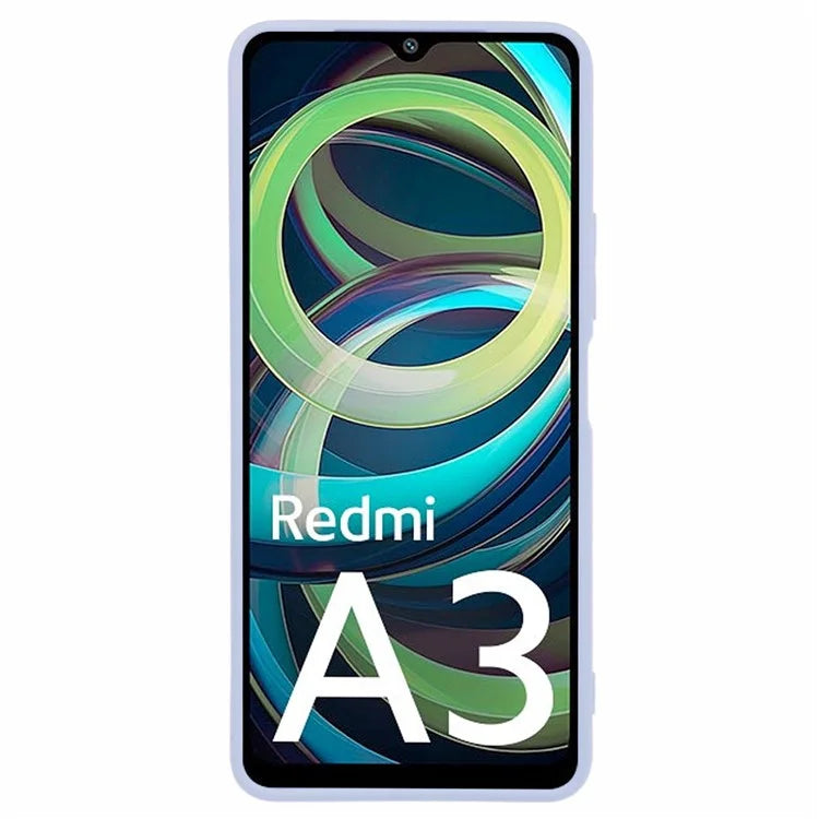 For Xiaomi Redmi A3 Case Fiber Lining Rubberized TPU Cover (Precise Lens Cutout)