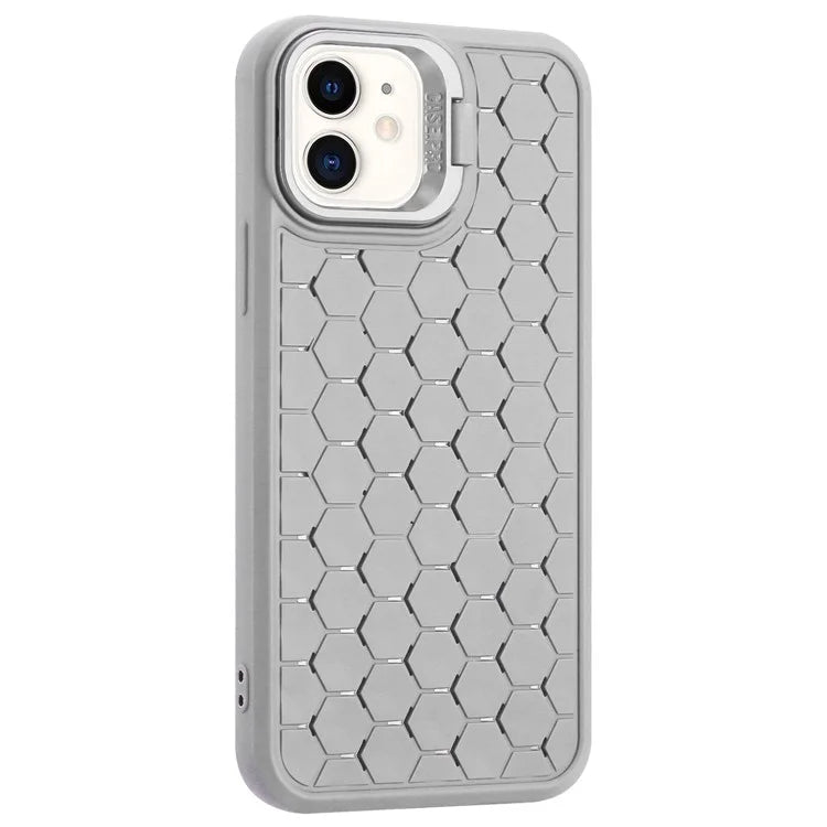 For iPhone 12 / 12 Pro Case Camera Kickstand TPU Cooling Magnetic Phone Cover