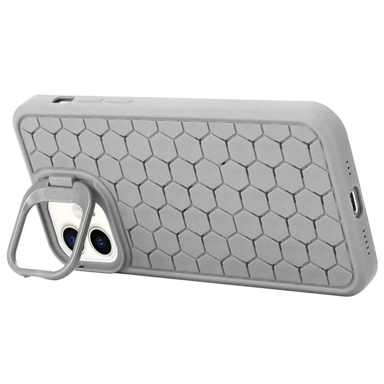 For iPhone 12 / 12 Pro Case Camera Kickstand TPU Cooling Magnetic Phone Cover