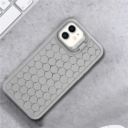 For iPhone 12 / 12 Pro Case Camera Kickstand TPU Cooling Magnetic Phone Cover